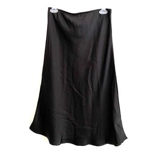 Satin Midi Flow Skirt